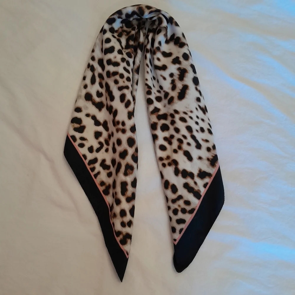 Leopard & Houndstooth Patterned Scarves